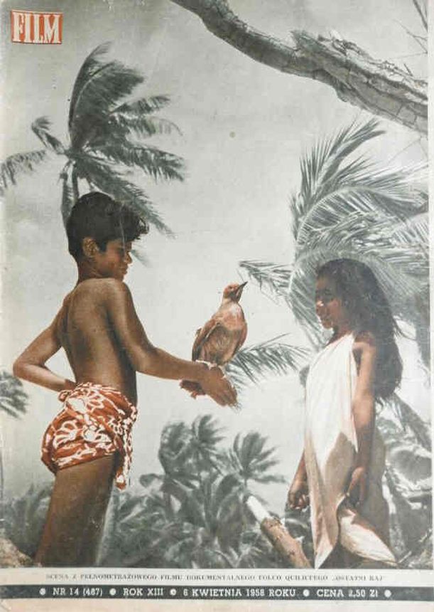 FILM (Po) magazine side cover Issue 14 6 April 1958