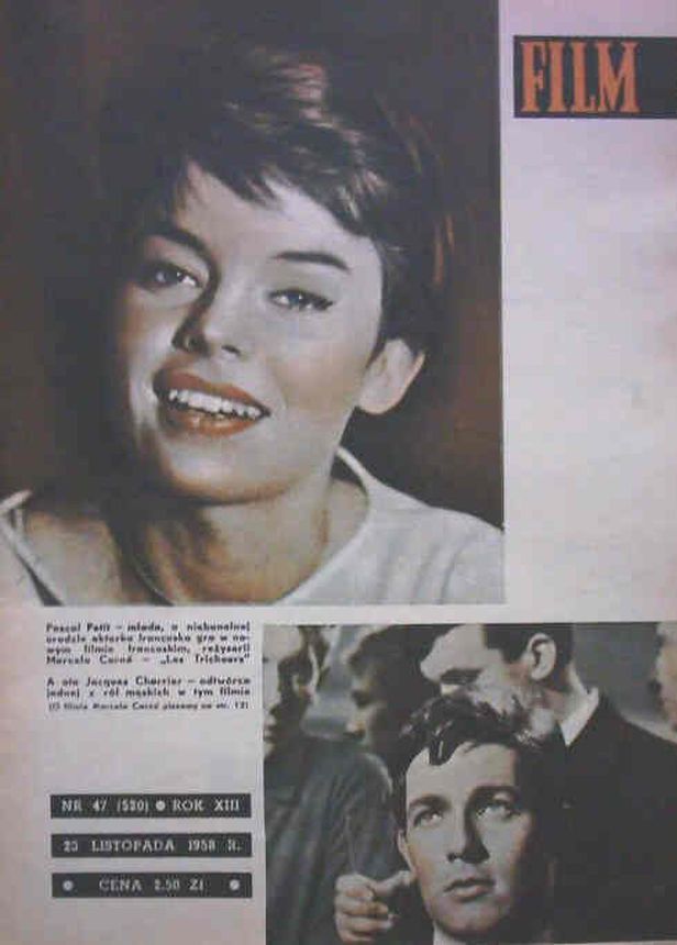 FILM (Po) magazine side cover Issue 47 23 November 1958