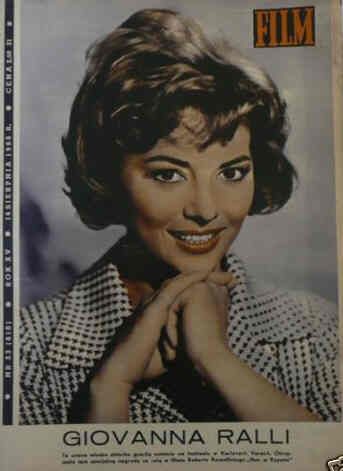 FILM (Po) magazine side cover 14 August 1960