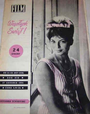 FILM (Po) magazine side cover Issue 837/838 51/52 27 December 1964