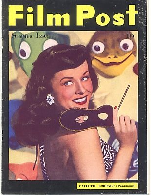 FILM POST magazine side cover Issue 2 Summer 1948