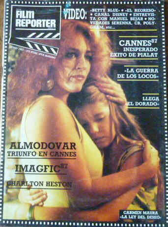 FILM REPORTER magazine side cover June 1987