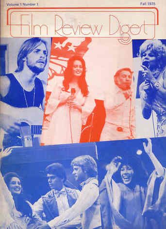 FILM REVIEW DIGEST magazine side cover  Vol 1 # 1 Fall 1975