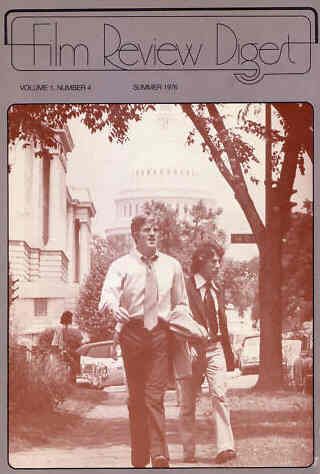 FILM REVIEW DIGEST magazine side cover  Vol 1 # 4 Summer 1976