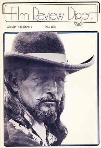 FILM REVIEW DIGEST magazine side cover  Vol 2 # 1 Fall 1976