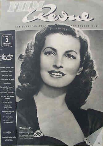 FILM REVUE magazine side cover Issue 3  1948