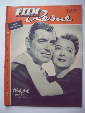 FILM REVUE magazine side cover Issue 20 27 September 1951