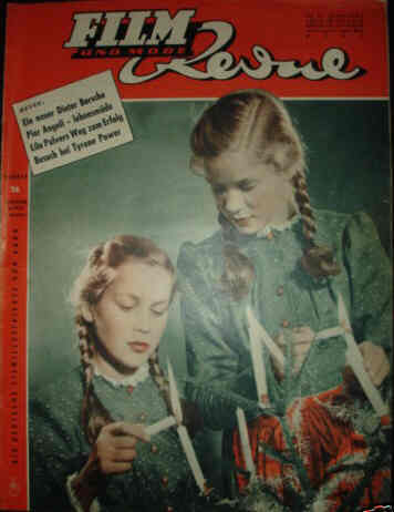 FILM REVUE magazine side cover Issue 26 17 December 1952