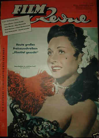 FILM REVUE magazine side cover Issue 6 9 March 1954