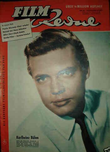 FILM REVUE magazine side cover Issue 12 1 June 1954