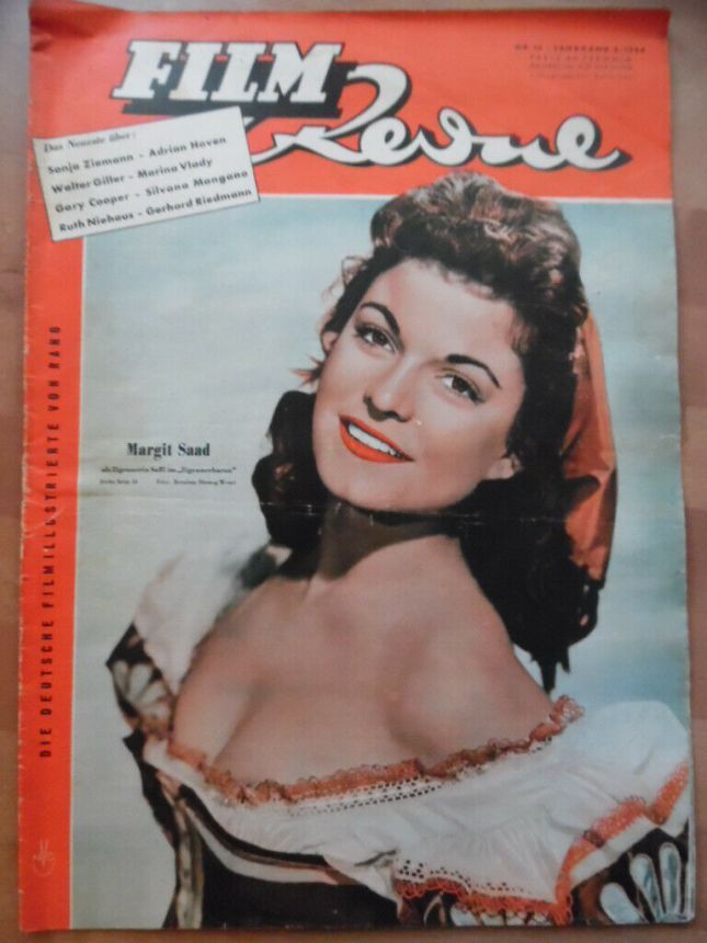 FILM REVUE magazine side cover Issue 13 15 June 1954