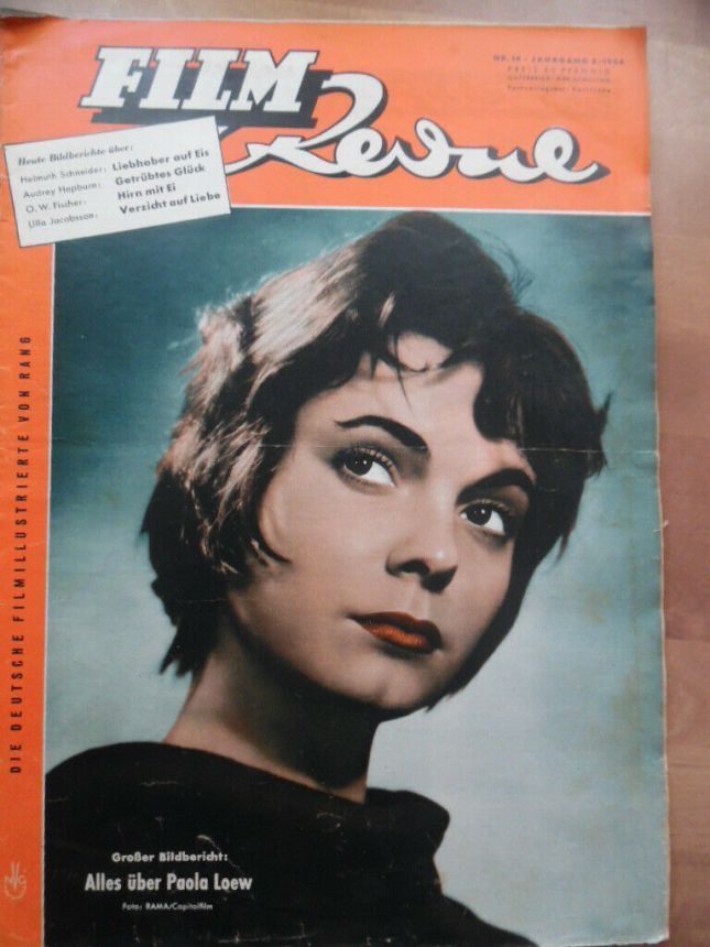 FILM REVUE magazine side cover Issue 14 29 June 1954