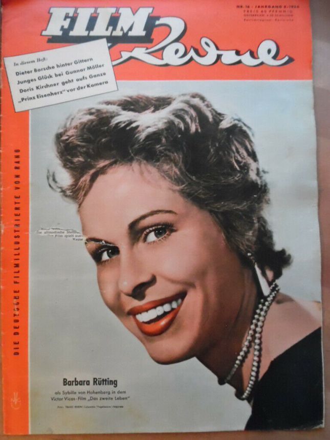 FILM REVUE magazine side cover Issue 16 27 July 1954