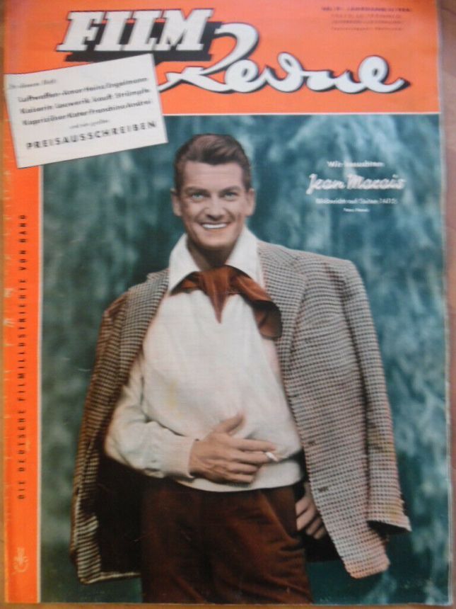 FILM REVUE magazine side cover Issue 19 7 September 1954