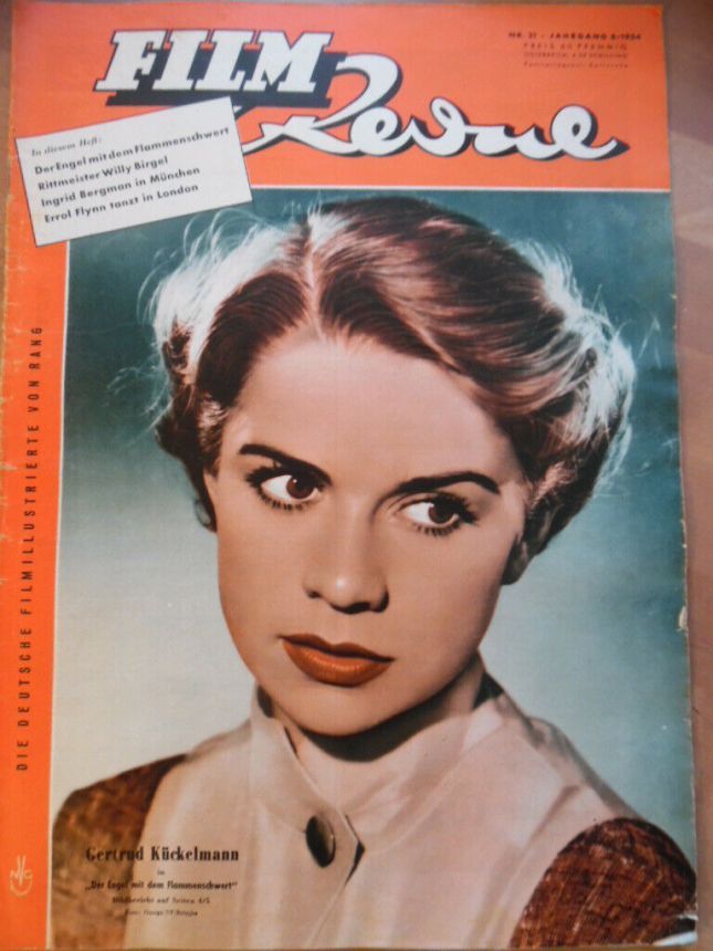 FILM REVUE magazine side cover Issue 21 5 October 1954