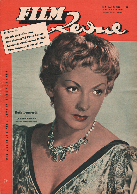 FILM REVUE magazine side cover Issue 4 8 February 1955