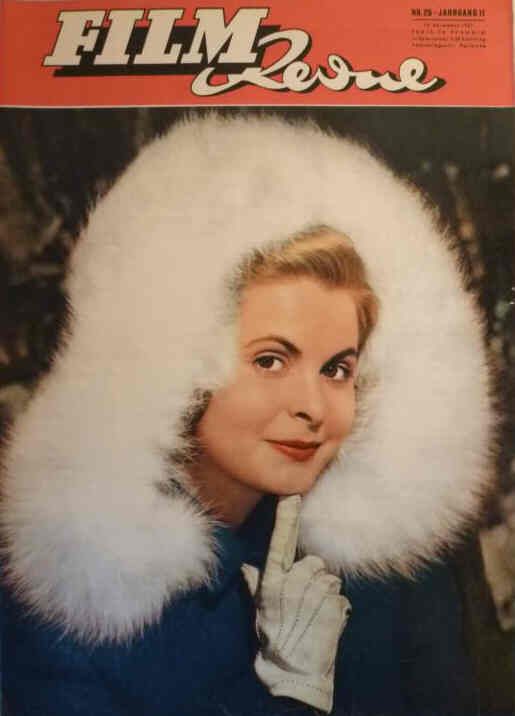 FILM REVUE magazine side cover Issue 26 10 December 1957