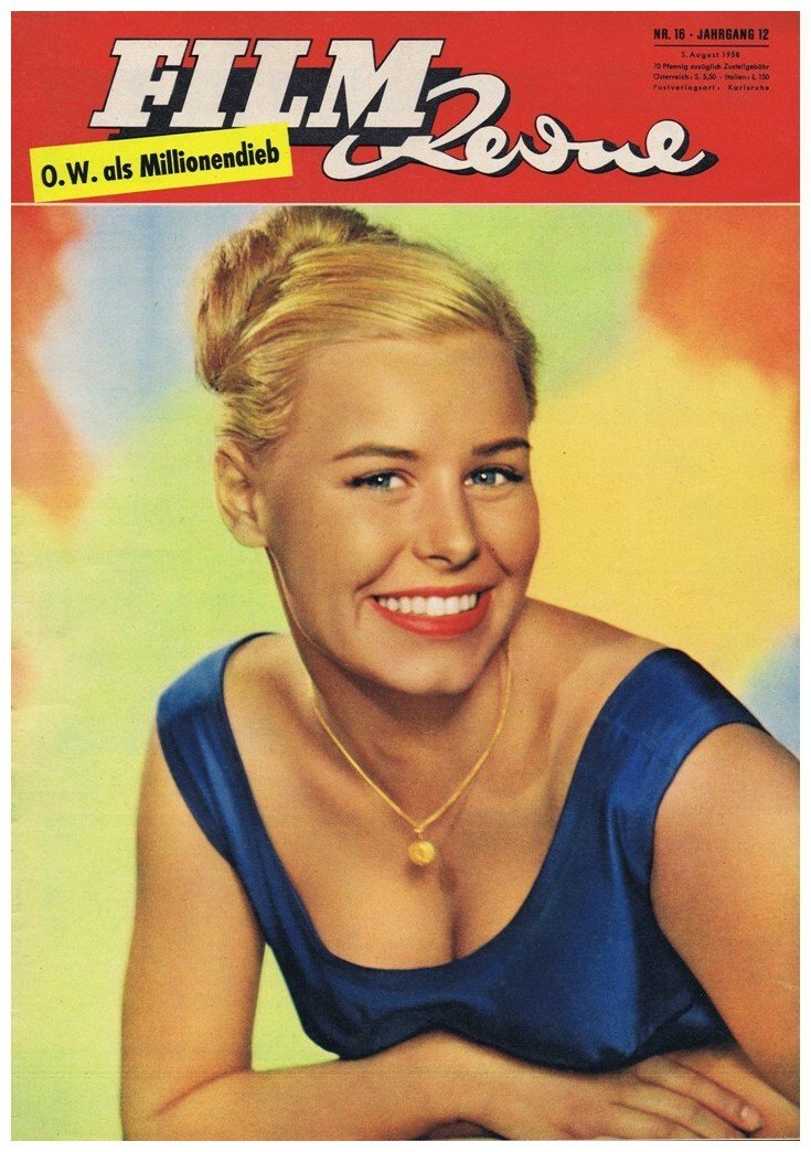 FILM REVUE magazine side cover Issue 16 5 August 1958