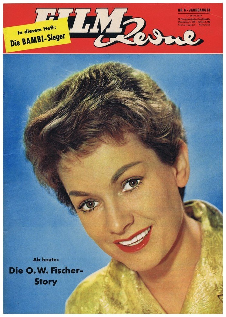 FILM REVUE magazine side cover Issue 6 17 March 1959