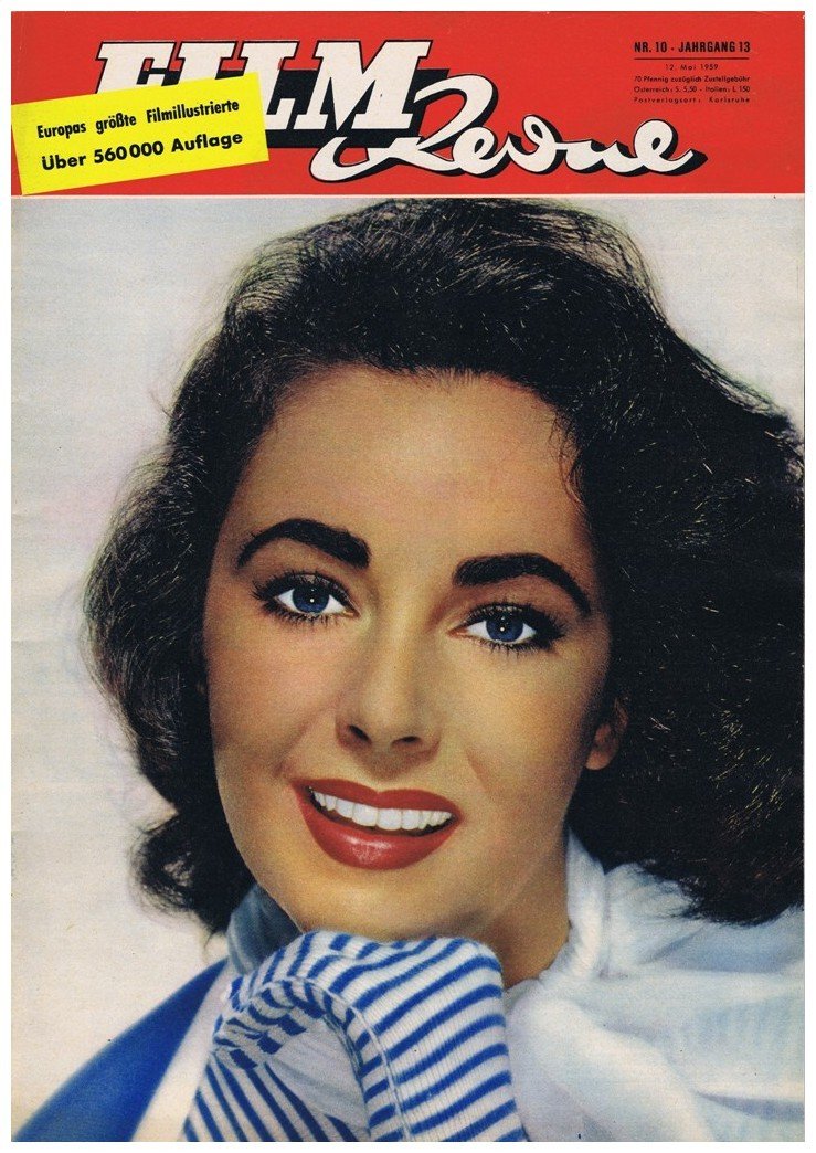 FILM REVUE magazine side cover Issue 10 12 May 1959