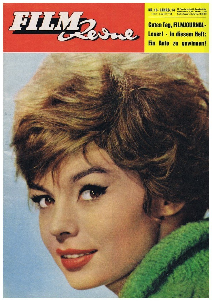 FILM REVUE magazine side cover Issue 16 2 August 1960