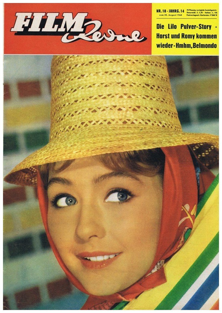 FILM REVUE magazine side cover Issue 18 30 August 1960