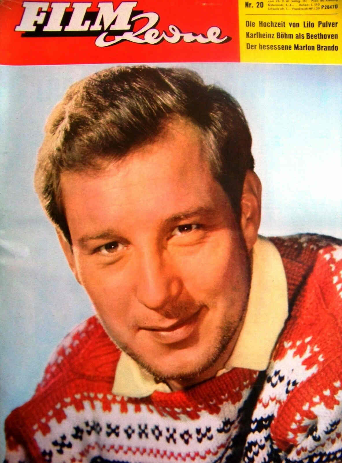 FILM REVUE magazine side cover Issue 20 26 September 1961
