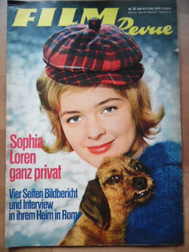 FILM REVUE magazine side cover Issue 24 20 November 1962
