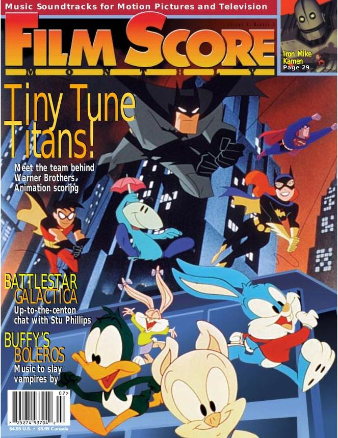 FILM SCORE MONTHLY magazine side cover Issue 104  Vol 4 # 7 August 1999
