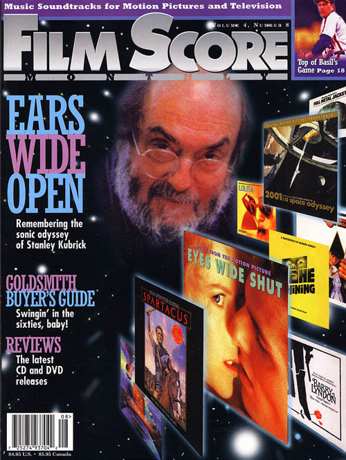 FILM SCORE MONTHLY magazine side cover Issue 105  Vol 4 # 8 September/October 1999
