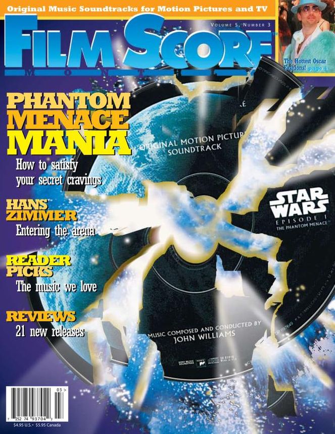 FILM SCORE MONTHLY magazine side cover Issue 110  Vol 5 # 3 March 2000