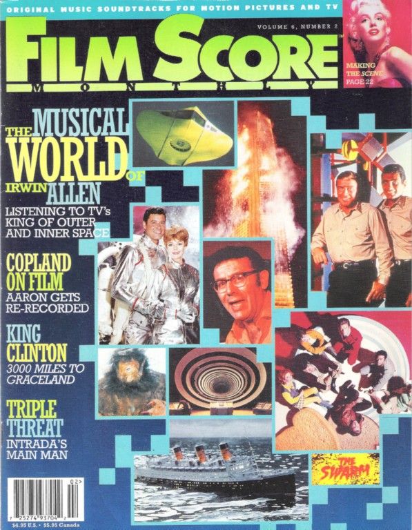 FILM SCORE MONTHLY magazine side cover Issue 119 Vol 6 # 2 February 2001