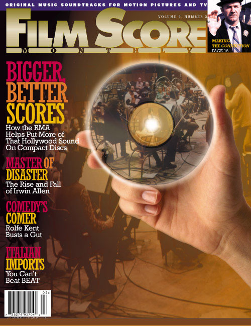 FILM SCORE MONTHLY magazine side cover Issue 120 Vol 6 # 3 March 2001