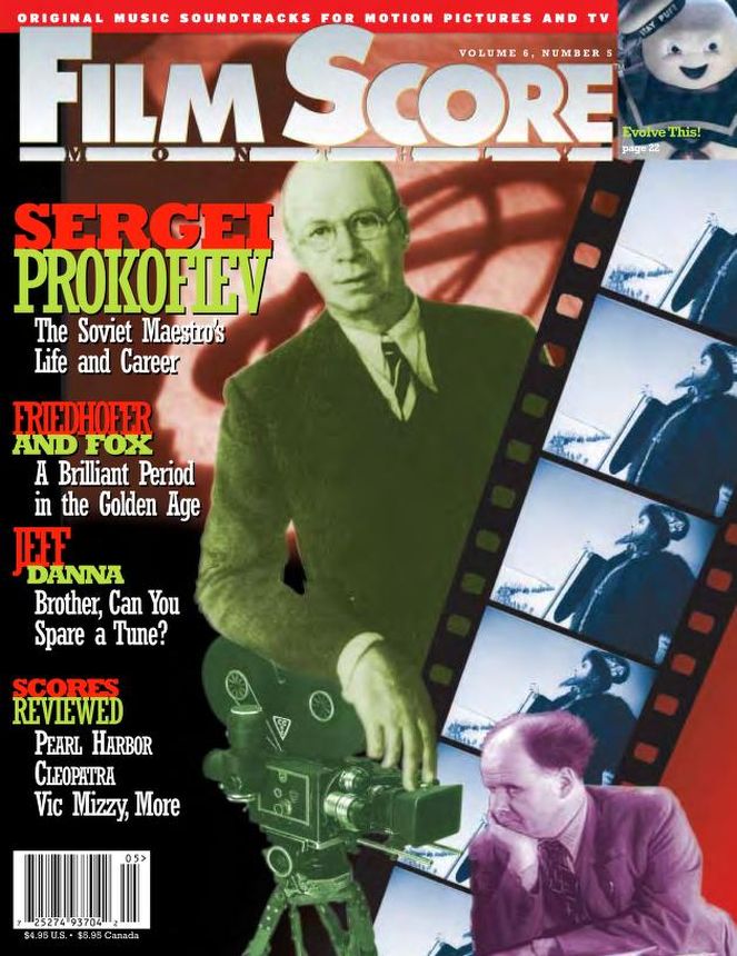 FILM SCORE MONTHLY magazine side cover Issue 122  Vol 6 # 5 June 2001