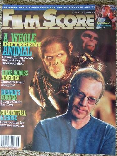 FILM SCORE MONTHLY magazine side cover Issue 123 Vol 6 # 6 July 2001