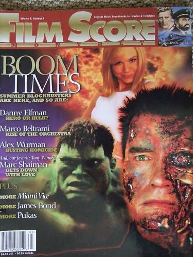 FILM SCORE MONTHLY magazine side cover Issue 142 Vol 8 # 5 June 2003