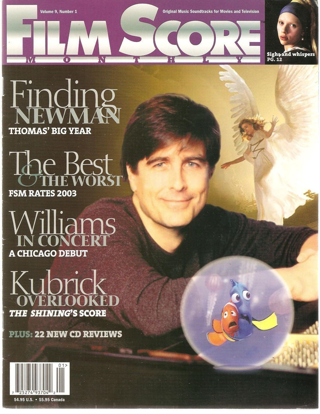 FILM SCORE MONTHLY magazine side cover Issue 148 Vol 9 # 1 January 2004
