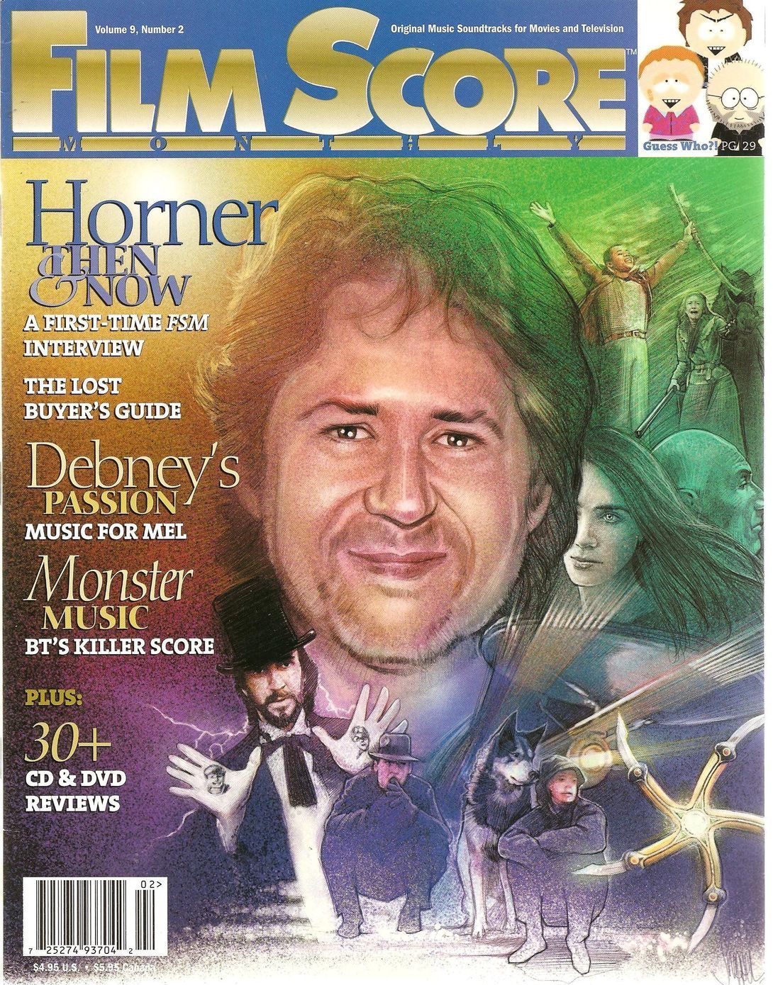 FILM SCORE MONTHLY magazine side cover Issue 149 Vol 9 # 2 February 2004