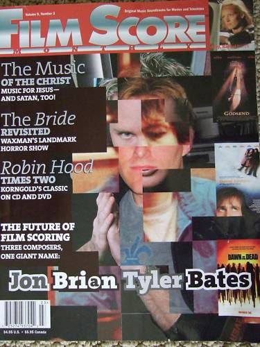 FILM SCORE MONTHLY magazine side cover Issue 150 Vol 9 # 3 March 2004
