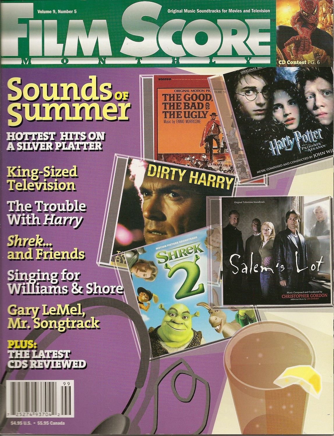 FILM SCORE MONTHLY magazine side cover Issue 152 Vol 9 # 5 June 2004