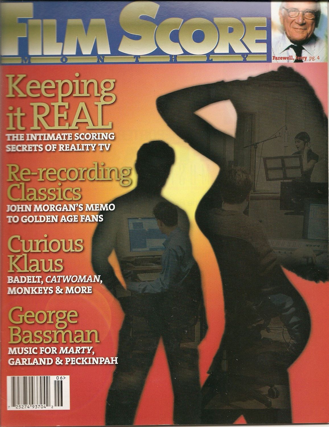 FILM SCORE MONTHLY magazine side cover Issue 153 Vol 9 # 6 July 2004