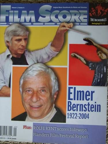 FILM SCORE MONTHLY magazine side cover Issue 156 Vol 9 # 9 October/November 2004
