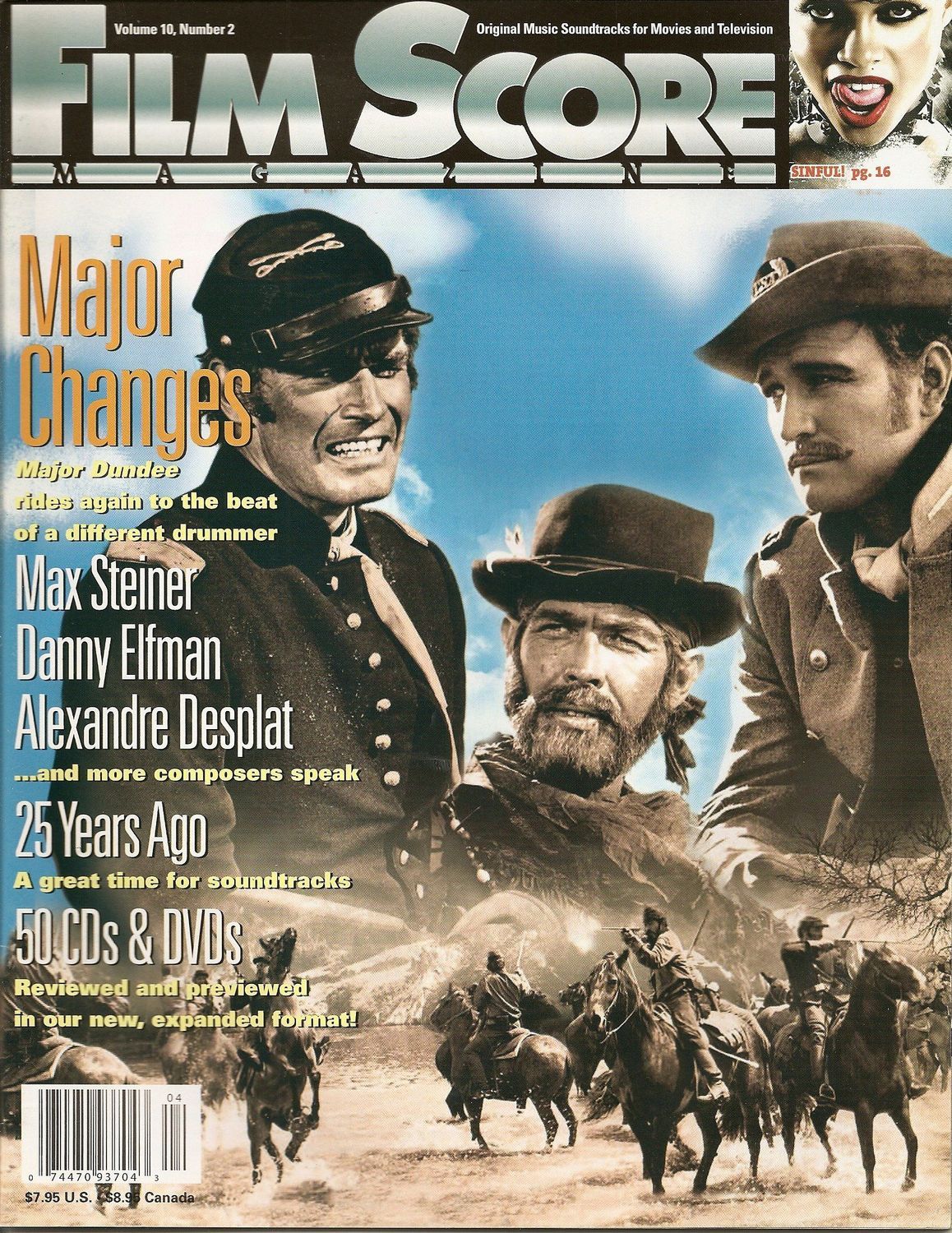 FILM SCORE MONTHLY magazine side cover Issue 159  Vol 10 # 2 March/April 2005