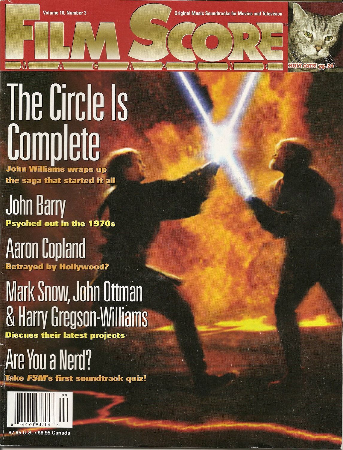 FILM SCORE MONTHLY magazine side cover Issue 160  Vol 10 # 3 May/June 2005