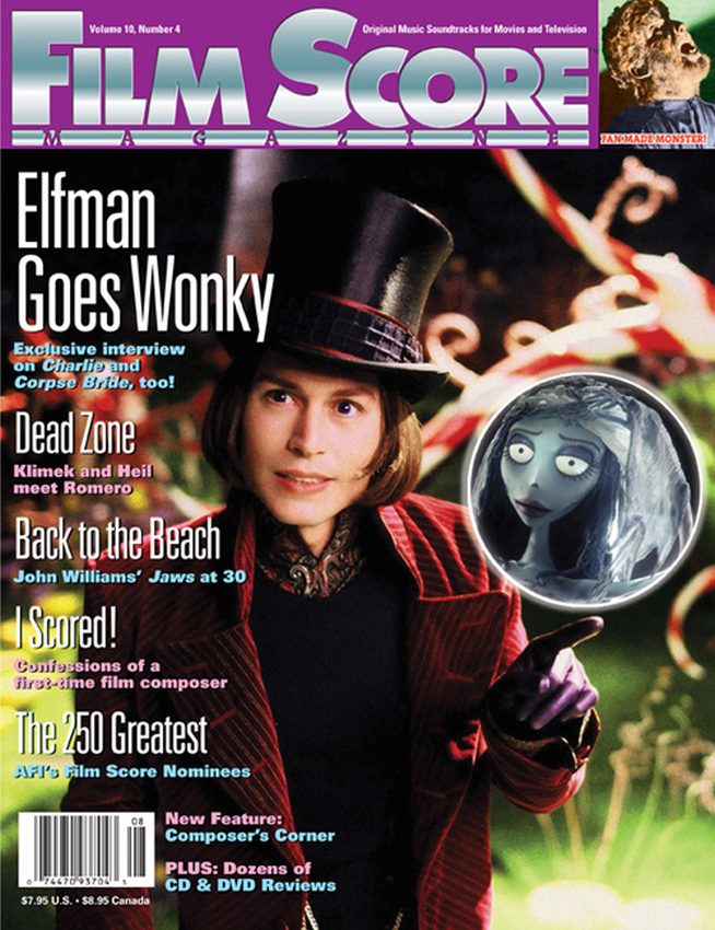 FILM SCORE MONTHLY magazine side cover Issue 161  Vol 10 # 4 July/August 2005