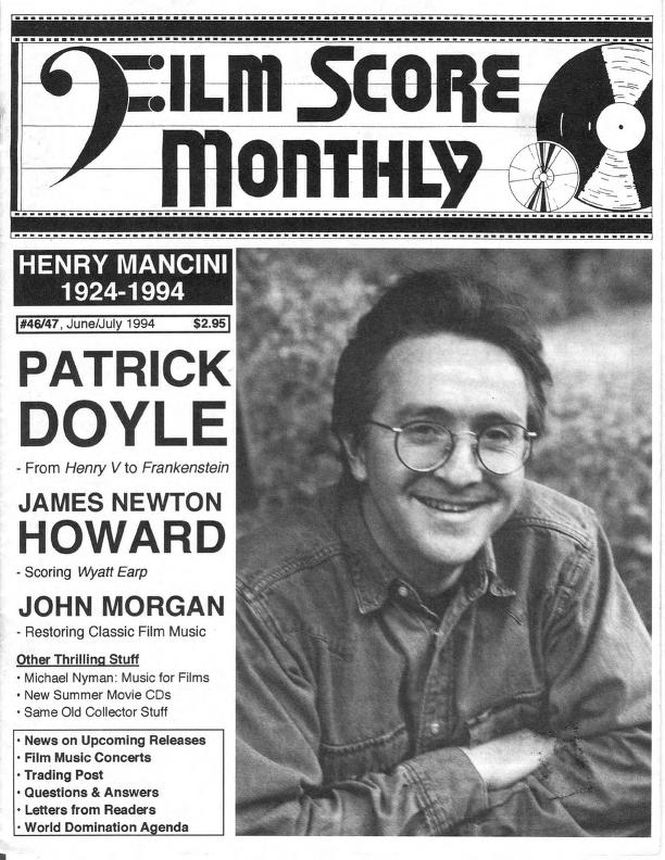 FILM SCORE MONTHLY magazine side cover Issue 46/47 June/July 1994