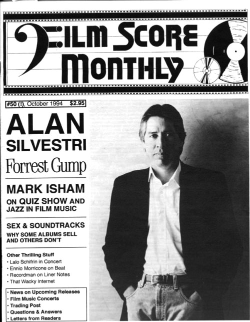 FILM SCORE MONTHLY magazine side cover Issue 50 October 1994