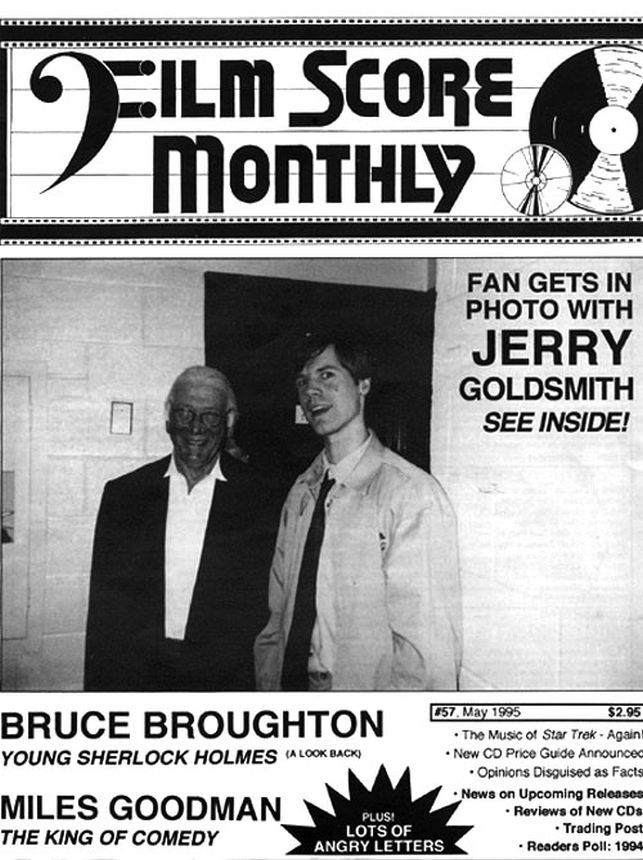 FILM SCORE MONTHLY magazine side cover Issue 57 May 1995