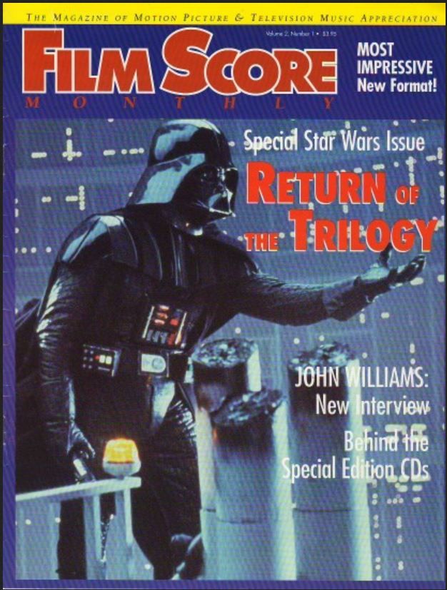 FILM SCORE MONTHLY magazine side cover Issue 77/78  Vol 2 # 1 January/February 1997