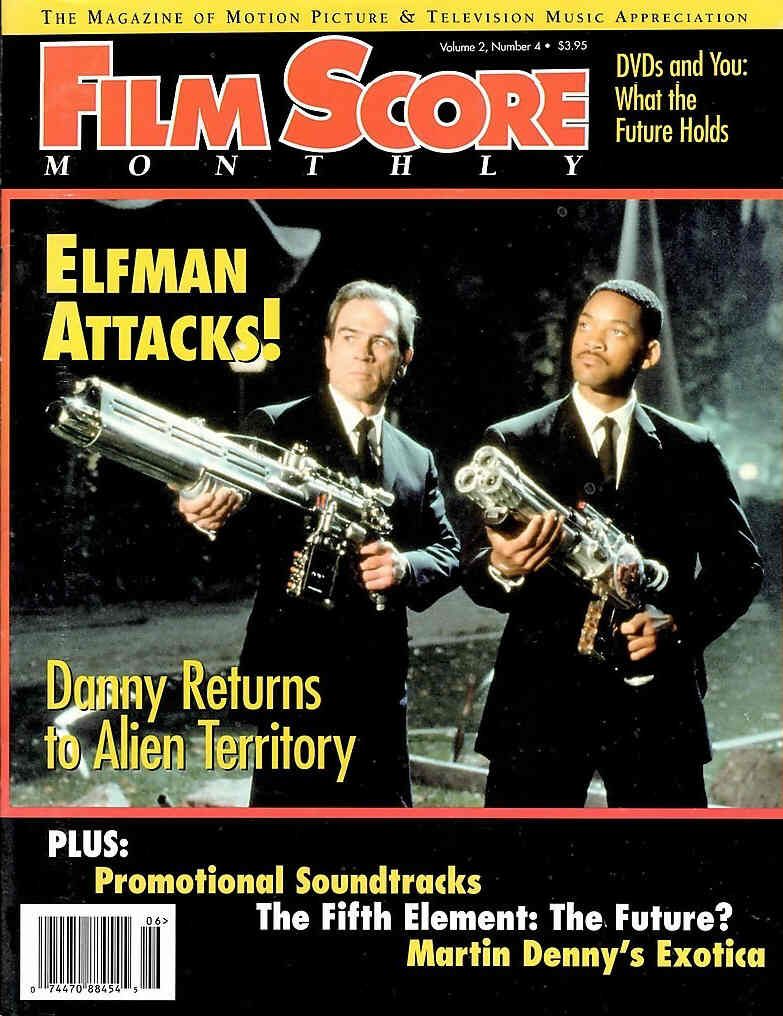 FILM SCORE MONTHLY magazine side cover Issue 82  Vol 2 # 4 June 1997